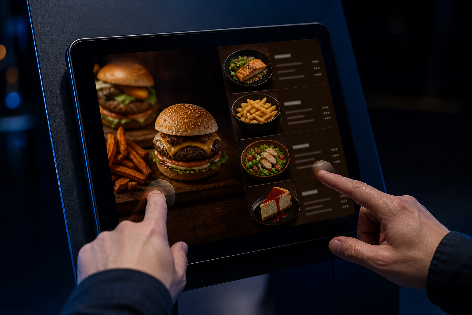 Tablet travado em modo quiosque — gestos de Home e Recentes bloqueados